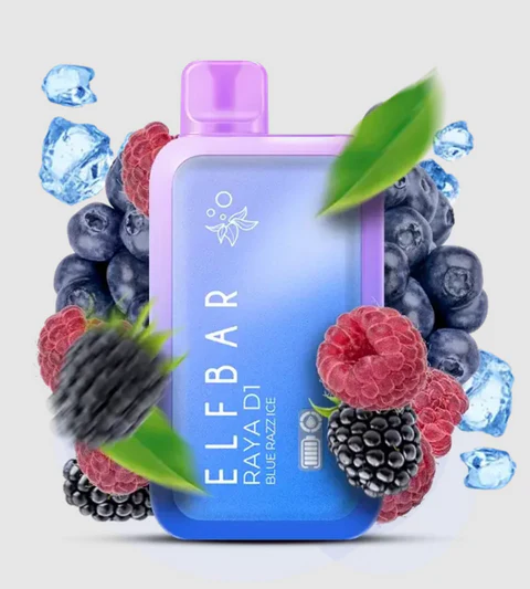 ElfBarRayaD113000PuffBlueRazzice