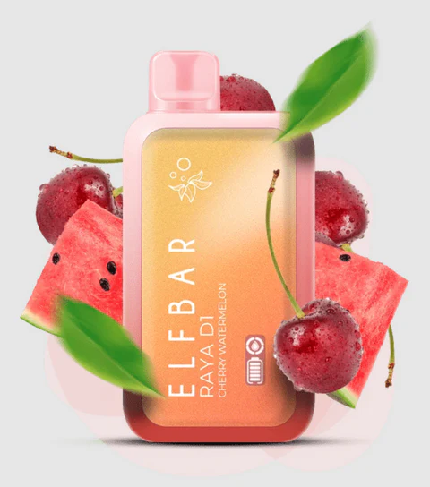 ElfBarRayaD113000PuffCherryWatermelon