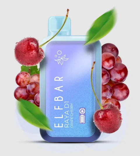 ElfBarRayaD113000PuffGrapeCherry