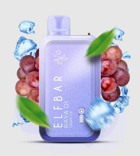 ElfBarRayaD113000PuffGrapeice